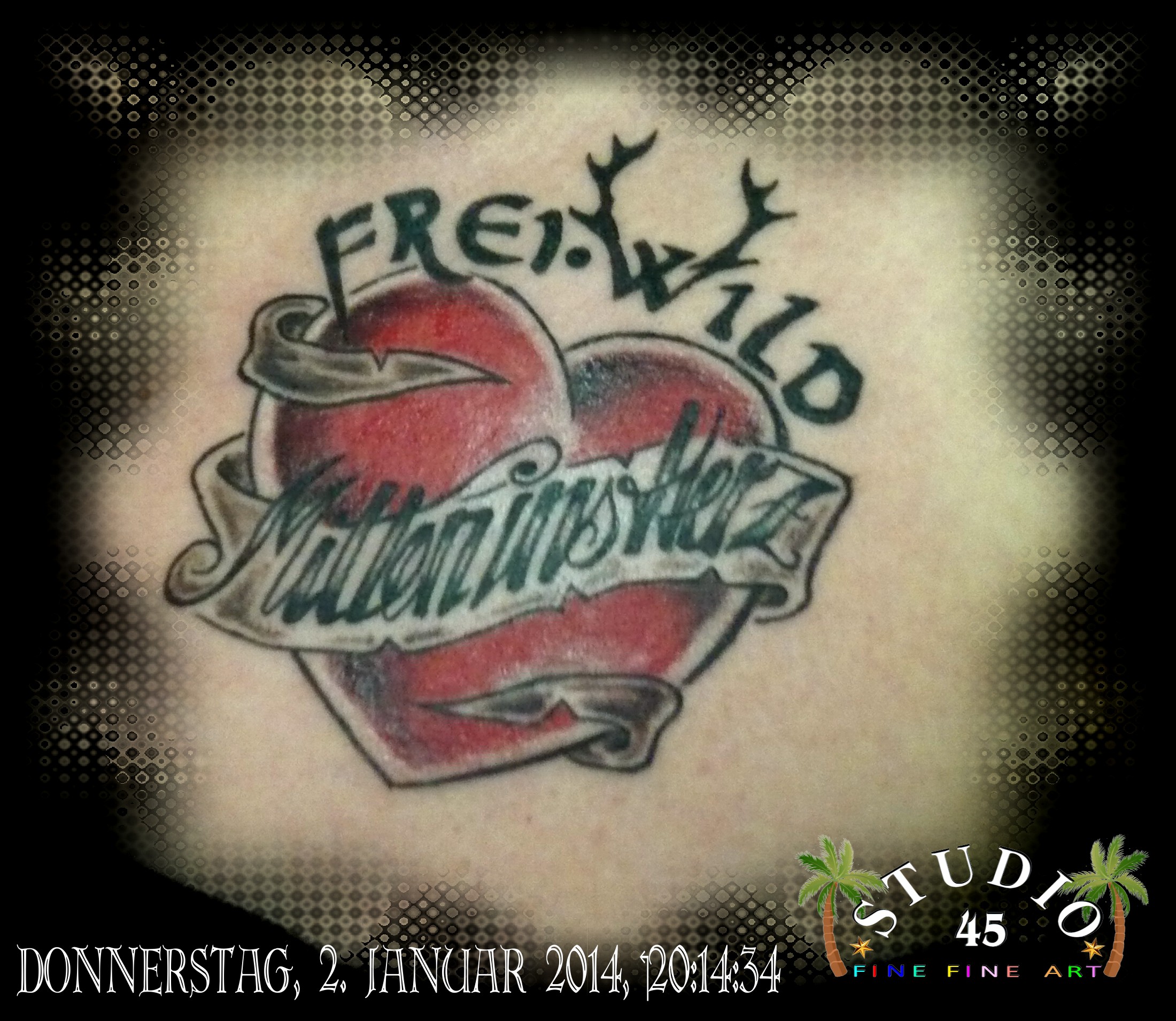 Frei.Wild Band Logo Herz Tattoo Recklinghausen STUDIO 45